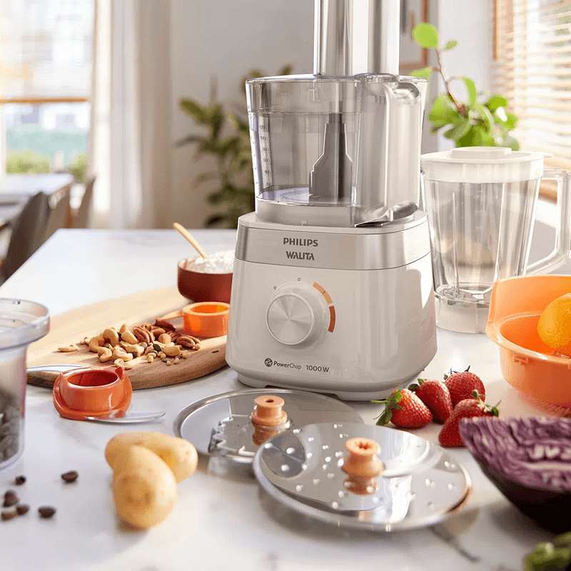 Multiprocessador PowerChop 1000 Philips Walita Branco 1000W