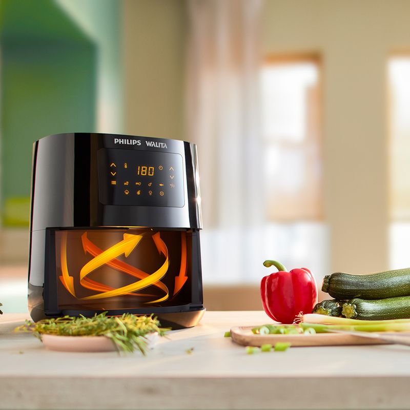 Fritadeira Airfryer Digital Série 3000 Philips Walita Preta 1400W ...