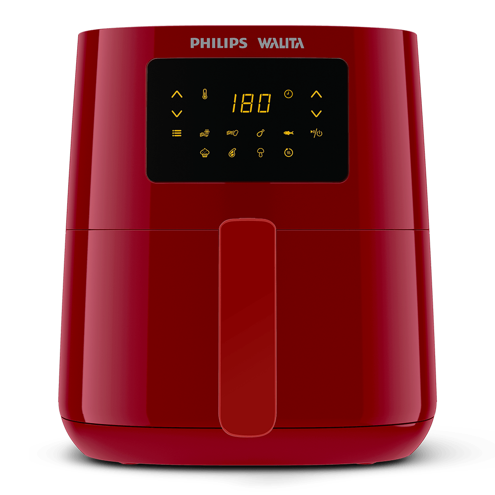 Fritadeira Airfryer Digital Série 3000 Philips Walita Vermelha 1400W ...