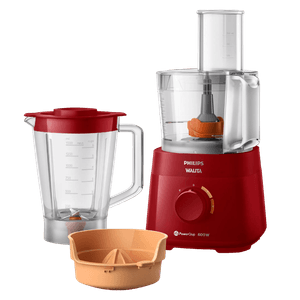 Multiprocessador PowerChop 600 Philips Walita Vermelho 600W + 3 acessórios inclusos - RI7300
